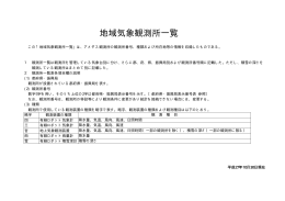 地域気象観測所一覧[PDF形式]