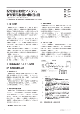 配電線自動化システム 新型親局装置の構成技術
