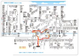 長岡駅大手口路線図（平成 26 年 4 月現在） ※運賃が 2 つ