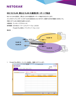 802.1Q VLAN 異なるVLAN の通信を同一ポートで転送 (日)