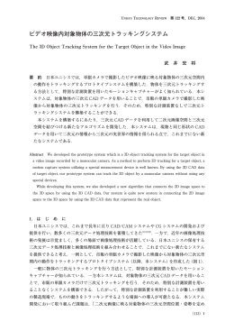 ビデオ映像内対象物体の三次元トラッキングシステム