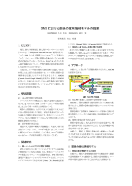SNS における関係の意味情報モデルの提案