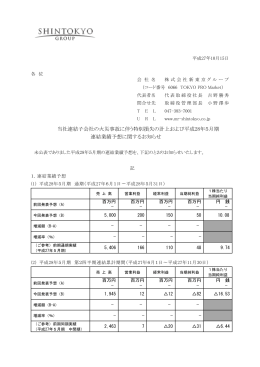当社連結子会社の火災事故に伴う特別損失の計上および平成28年5月