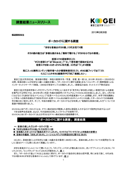 ボーカロイドに関する調査