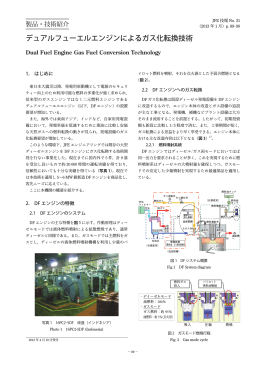 デュアルフューエルエンジンによるガス化転換技術