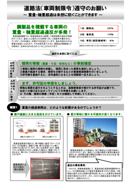 （車両制限令）遵守のお願い - 独立行政法人 日本高速道路保有・債務