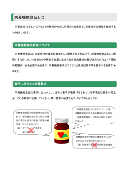 栄養機能食品とは