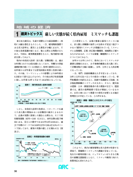 厳しい実態が続く県内雇用 ミスマッチも課題