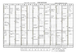 27年度年間計画表