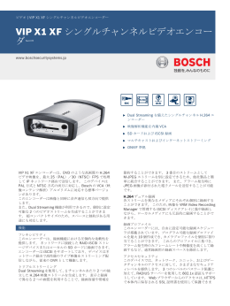 VIP X1 XF シングルチャンネルビデオエンコー ダー
