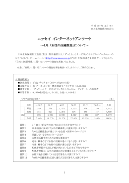 ニッセイ インターネットアンケート