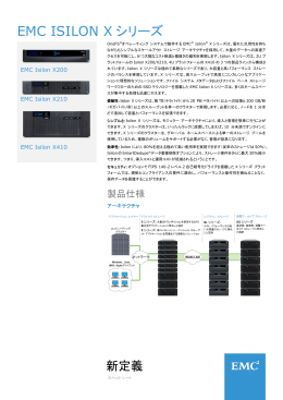 EMC Isilon Xシリーズ