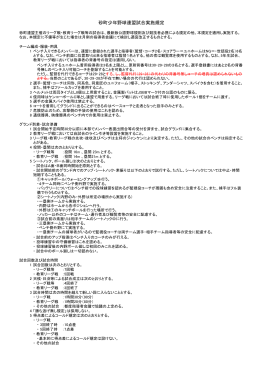 砂町少年野球連盟試合実施規定