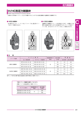 H/HC形圧力制御弁