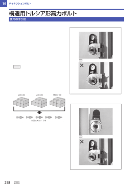 トルシア形M16・M20・M22・M24（使用の手引き）