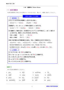 複数形 と these と those