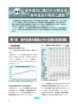 海外進出に挑む中小製造業 &sim;海外進出の現状と課題