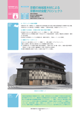 京都の地域産木材による 京都木材会館プロジェクト