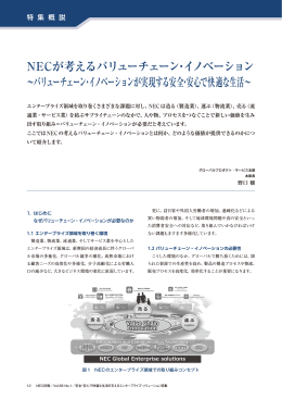 NECが考えるバリューチェーン・イノベーション