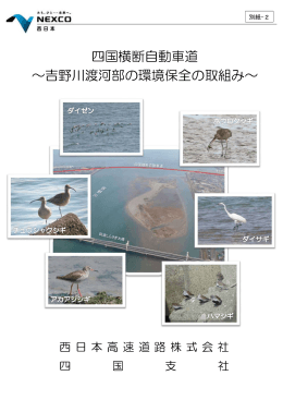 四国横断自動車道 &sim;吉野川渡河部の環境保全の取組み