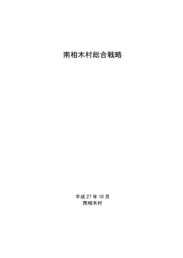 南相木村総合戦略（PDF）