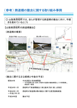 （参考）跨道橋の撤去に関する取り組み事例
