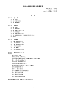 津山市道路位置指定指導要領