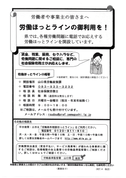 労働ほっとライン(PDF文書)