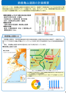 鈴鹿亀山道路の計画概要