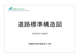 道路標準構造図（平成26年10月）（PDF形式 1.5MB）