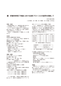 肝臓多時相CT検査における造影プロトコルの変更を経験して
