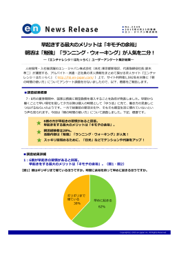 朝活は「勉強」「ランニング・ウォーキング」が人気を二分！