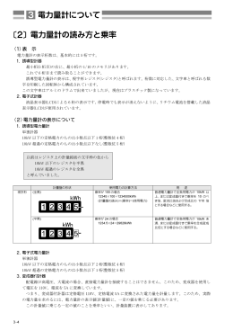 2 電力量計の読み方と乗率