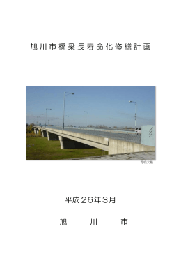 旭川市橋梁長寿命化修繕計画 平成 26年3月 旭 川 市