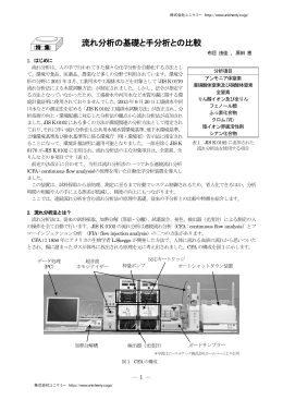 流れ分析の基礎と手分析との比較