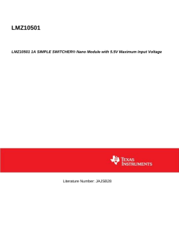 LMZ10501 1A 1A 最大入力電圧5.5V SIMPLE SWITCHER&reg; ナノ