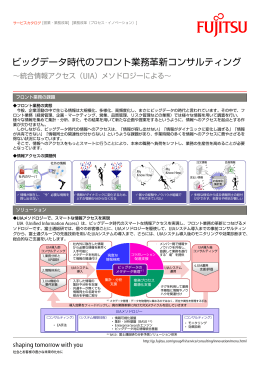 ビッグデータ時代のフロント業務革新コンサルティング