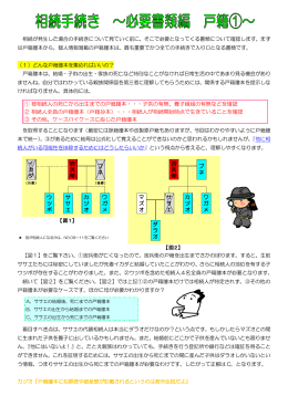 【図2】 ダ ラ オ 波 兵 衛 プ ネ マ ズ オ サ サ エ カ ヅ オ ワ ガ メ ① 被相続