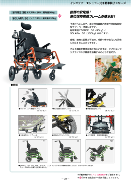 抜群の安定感！ 座位保持搭載フレームの基本形！