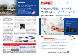 最新号Windows Storage Server 搭載NASカタログ