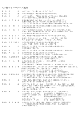 八ッ橋サッカークラブ 規約（PDF:15kb）