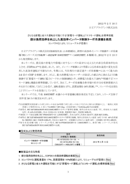 部分負荷効率を向上した高効率インバータ制御ターボ冷凍機を発売