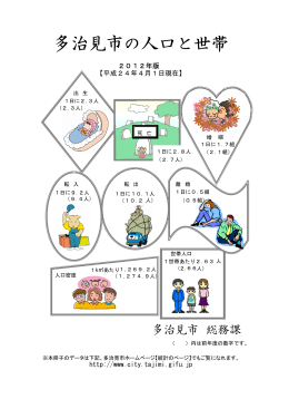 多治見市の人口と世帯