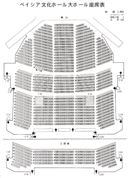 ベイシア文化ホール大ホール座席表