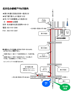 北文化小劇場アクセス案内