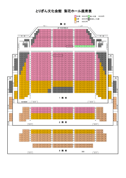 とりぎん文化会館 梨花ホール座席表