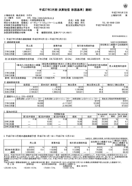 平成27年3月期決算短信［米国基準］（連結） （PDF：約282KB）