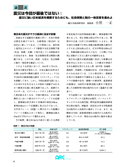 震災は今回が最後ではない：