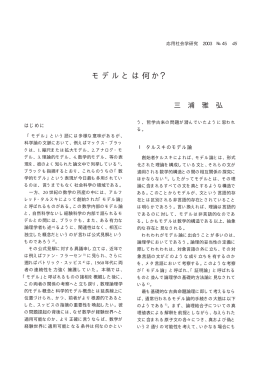 モデルとは何か？