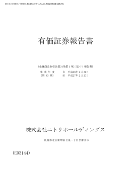 有価証券報告書[]